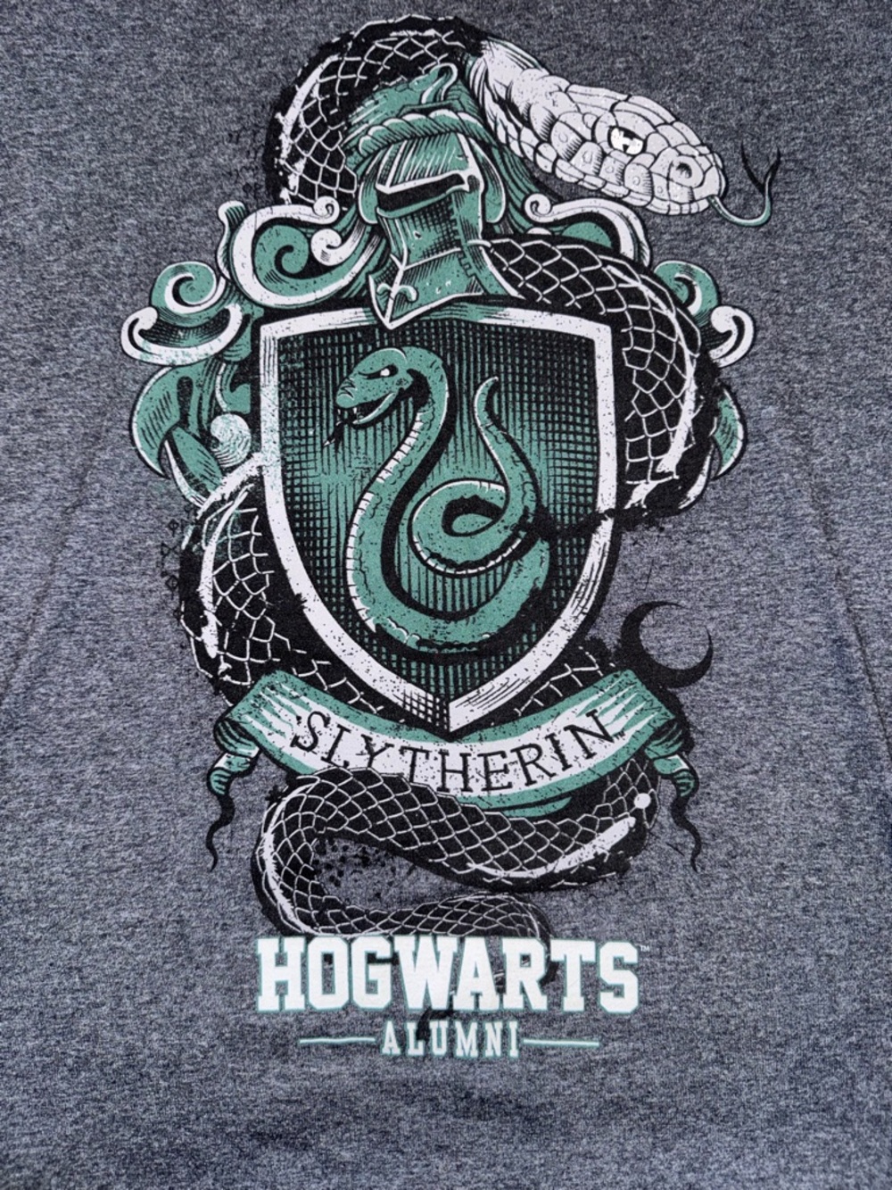 Harry Potter Slytherin Hogwarts Tee Dark Academia Shirt Vacation Universal - Picture 3 of 5